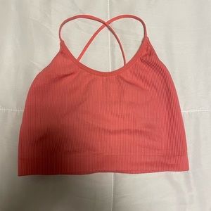 Women's Ribbed Brami - Colsie™ Coral XS